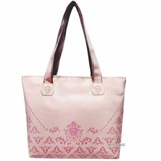 Bolsa Dia Dia Feminina Casual Arabescos Rosa Magicc Bolsas