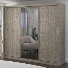 Guarda Roupa Casal com Espelho 3 Portas de Correr Foscarini Demolição