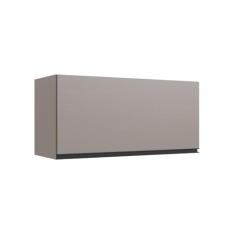 Armário Aéreo de Cozinha 80cm Menor 1 Porta Basculante Fume