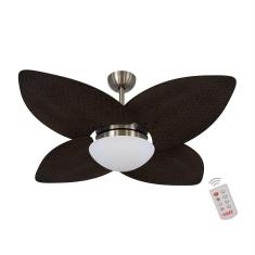 Ventilador De Teto Bronze 4 Pás Palmae Tabaco 220V