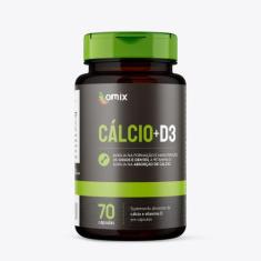 Cálcio + D3 - 70 cápsulas - Omix