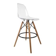 Banqueta Charles Eames Cristral - Mobly