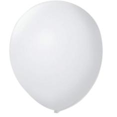 Balão Redondo N.09 Branco Polar, Pacote com 50, São Roque