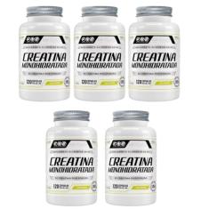 5x Creatina Monohidratada 100% Pura Com 120 Capsulas de 500mg FNB Sport Nutrition