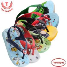 Chinelo Havaianas Baby Marvel - Infantil, Vermelho, 19