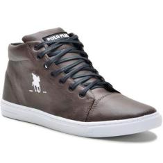 Tênis Botinha Casual Sapato Masculino Cano Alto Confortável-Masculino