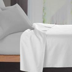 Lençol Casal Profissional 180 Fios sem Elástico-Linea Branco