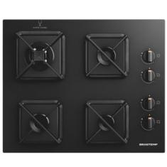 Cooktop Brastemp 4 Bocas a Gás, Grades de Ferro Fundido e Chamas Especiais - BDS62AE Bivolt