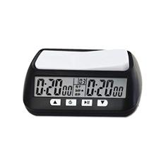 Relógio Xadrez – Xadrez Digital com Função Alarme – Temporizador Portátil Profissional Analógico para Xadrez Internacional/Xadrez Chinês/I-GO/Jogo Tabuleiro/Contagem Regressiva