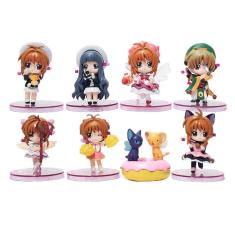 8pcs Sakura figura modelo de brinquedo