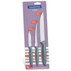 Jogo de Facas Tramontina Plenus com Lâminas em Aço Inox e Cabos de Pol