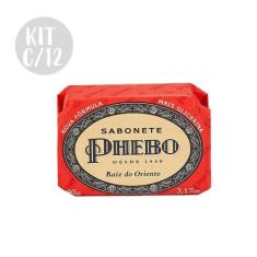 Kit c/ 12 Sabonetes em Barra Raiz do Oriente Phebo 90g