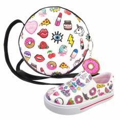 Kit Infantil Bolsa e Tênis Stickers, Magicc Kids, 24