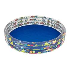 Banheira Inflável Infantil Mor 450 Litros Redonda 152Cm Azul