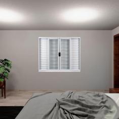 Janela de Aço Veneziana de Correr 120x150cm 6 Folhas coflx MGM