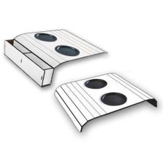 Kit 2 Suporte Porta Copos Com Porta Controle Braço Sofá Casa