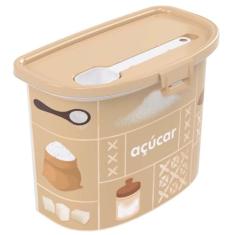 Pote Açúcar C/Colher Decorado Plasútil
