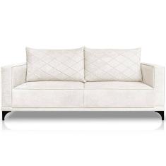 Sofa Nori 2 Lugares Pes De Ferro 180cm Linho Boucle 3300 Ezz 3300