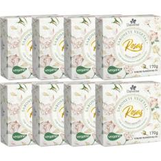 8UN Sabonete Vegetal Rosas Brancas 170G Davene