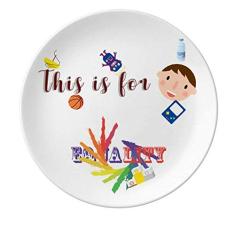 Prato de porcelana Blooming Differentiation Identity Rainbow Igualdade Jantar Prato Redondo Masculino