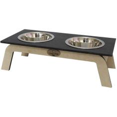 Comedouro Hello Pet Bahamas Preto - Tam. M