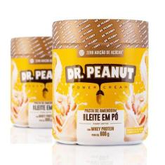 Kit 2X Pasta De Amendoim Com Whey Protein 600G Dr Peanut