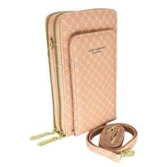 Bolsa feminina carteira visor touch crossbody-Feminino