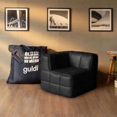 módulo canto sofá guldi popup corino preto