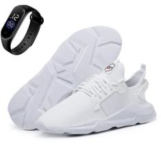 Kit Tenis Para Caminhada Masculino Cadarço Palmilha EVA Confortavel Tr