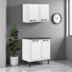 Cozinha Compacta em Aço 2 Peças 4 Portas New Premium Itatiaia
