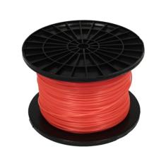 Fio De Nylon Redondo 2,0mm Laranja Para Roçadeira 1kg