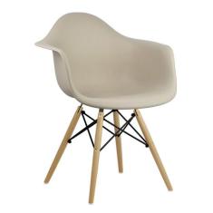Cadeira Charles Eames Eiffel Com Braço Bege - Magazine Roma