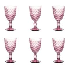 Conjunto de Taças de Vidro para Água 6 Peças 325 ml Bico de Abacaxi Ro