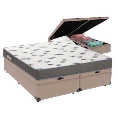 Cama Box Baú e Colchão Light Espuma D33 Queen Ortobom