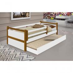 Bicama Solteiro Bianca Branca E Mel