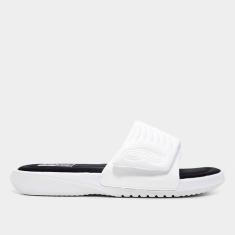 Chinelo Olympikus Melbourne 2 Masculino, Branco, Preto, 41/42
