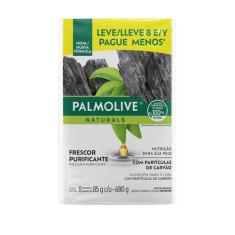 Sabonete em Barra Palmolive Naturals Frescor Purificante 8 Unidades de