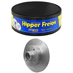 Disco Freio Traseiro Solido HF751C, Prata, Hipper Freios