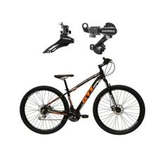Bicicleta Aro 29 Gti Roma Alumínio 24v Câmbios Shimano Garfo Suspensão