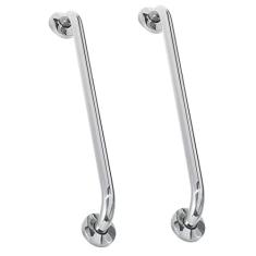 Alça de Apoio Banheiro Inox Reta Barra 60cm Idoso Deficiente Cadeirante Acessibilidade Kit 2 unidades