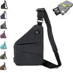 Wander Bolsa de viagem antifurto, bolsa de viagem transversal, bolsa tiracolo de viagem para mulheres e homens, Preto