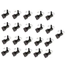 Kit 21 Spot Trilho Perfilado Eletro calha Par20 Bulbo OL1