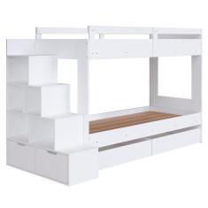 Beliche Infantil Com Escada E 4 Gavetas Infix C06 Branco - Mpozenato