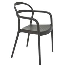 Cadeira Plastica Monobloco Com Bracos Sissi Marron - Tramontina