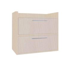 Gabinete Banheiro Suspenso 2 Portas Trovarelli Madeirado