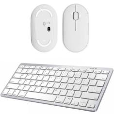 Teclado, Mouse Bluetooth Branco para Notebook Dell - Skin Zabom