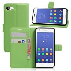 Capa carteira Lenovo ZUK Z2, capa carteira flip de couro PU premium com compartimento para cartão, suporte e fecho magnético [capa interior à prova de choque de TPU] Compatível com Lenovo ZUK Z2