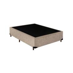 Cama Box Casal Suede Extremo Reforçado Principe das Camas Bege 138x188x40