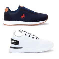 Kit de Tênis Masculino Caminhada Academia 2 Pares BF Shoes-Masculino