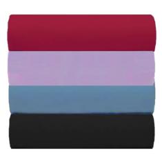 Kit 4 Lençol de Malha Casal C/Elástico 100% Algodão (KIT 2)